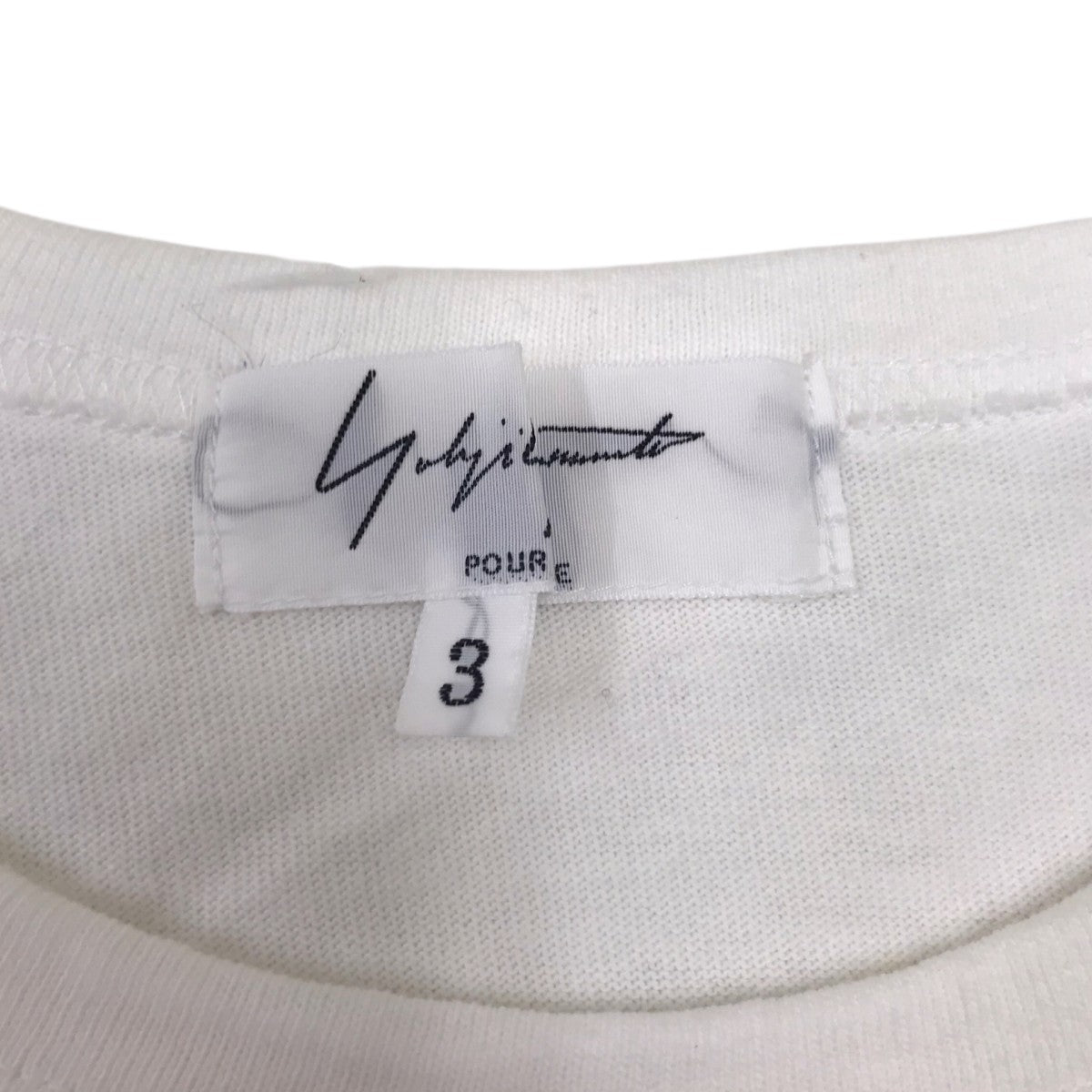 Yohji Yamamoto pour homme ベースボール期 半袖Ｔシャツ 古着・中古-4枚目のアイテム画像