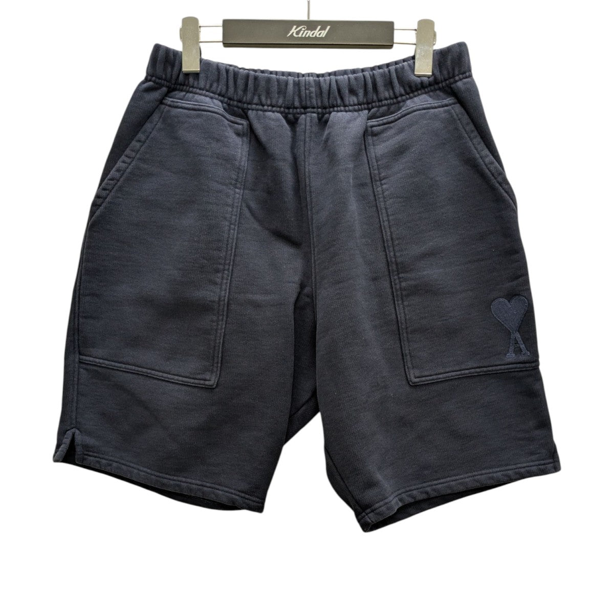 AMI Alexandre Mattiussi 胸ハートロゴハーフパンツ 古着・中古-1枚目のアイテム画像