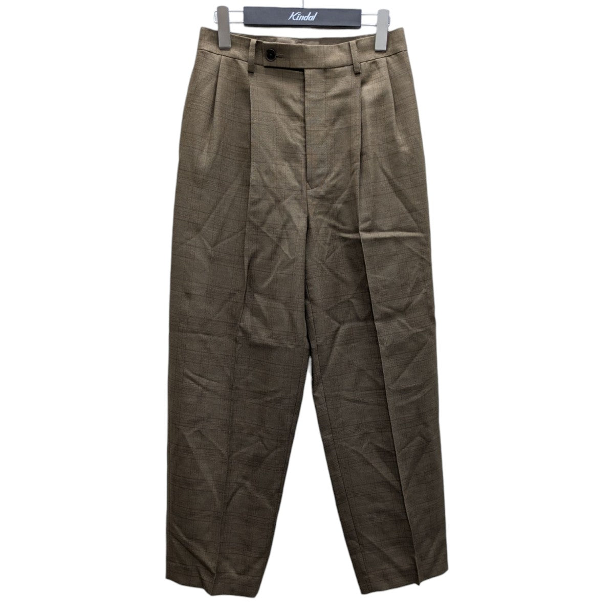 25SS BLUEFACED WOOL TWO-TUCK SLACKS スラックス