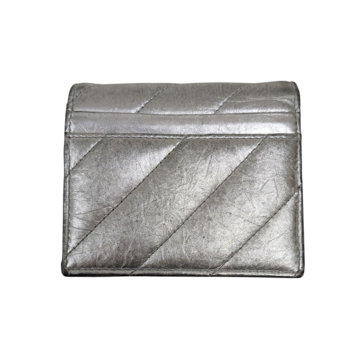 BALENCIAGA(バレンシアガ) CRASH2つ折り財布 766461 - シルバー