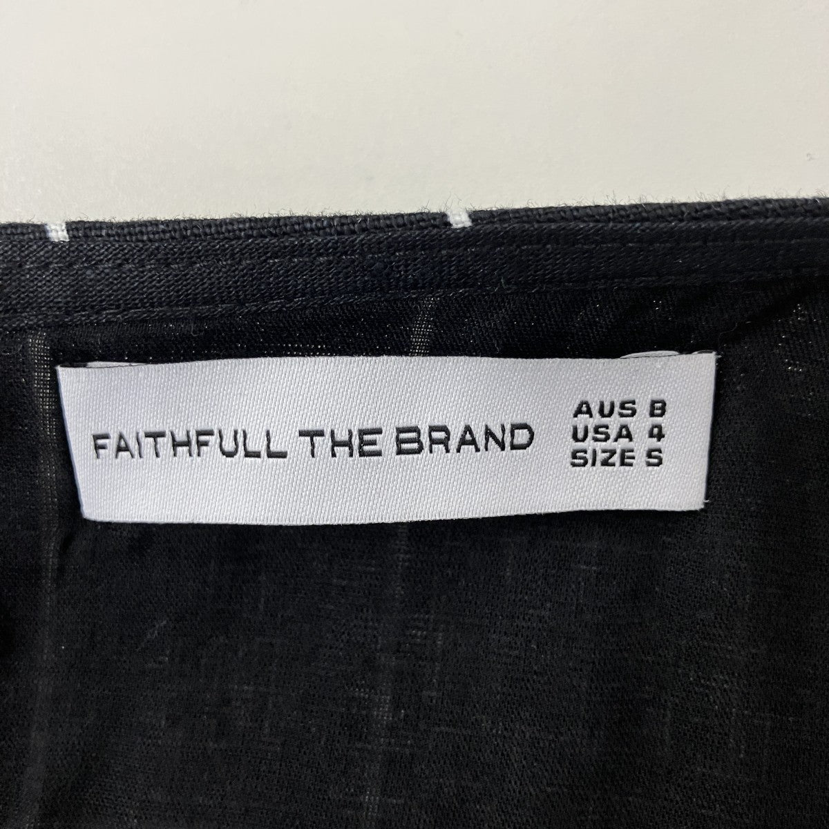 FAITHFULL THE BRAND チェックワンピース 古着・中古-3枚目のアイテム画像