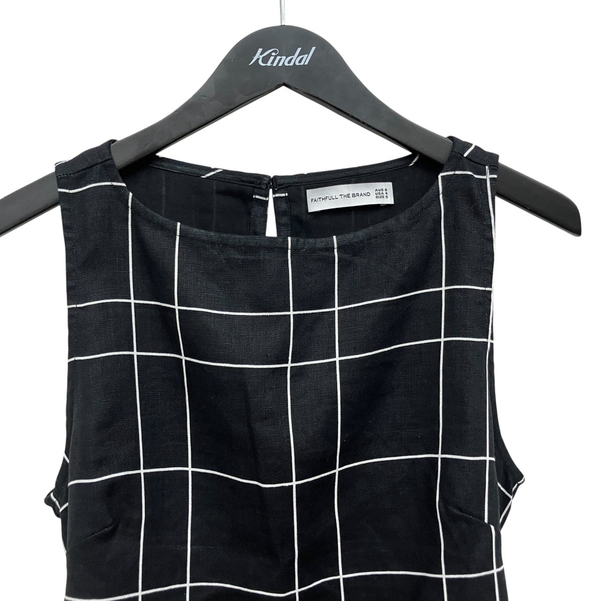 FAITHFULL THE BRAND チェックワンピース 古着・中古-5枚目のアイテム画像