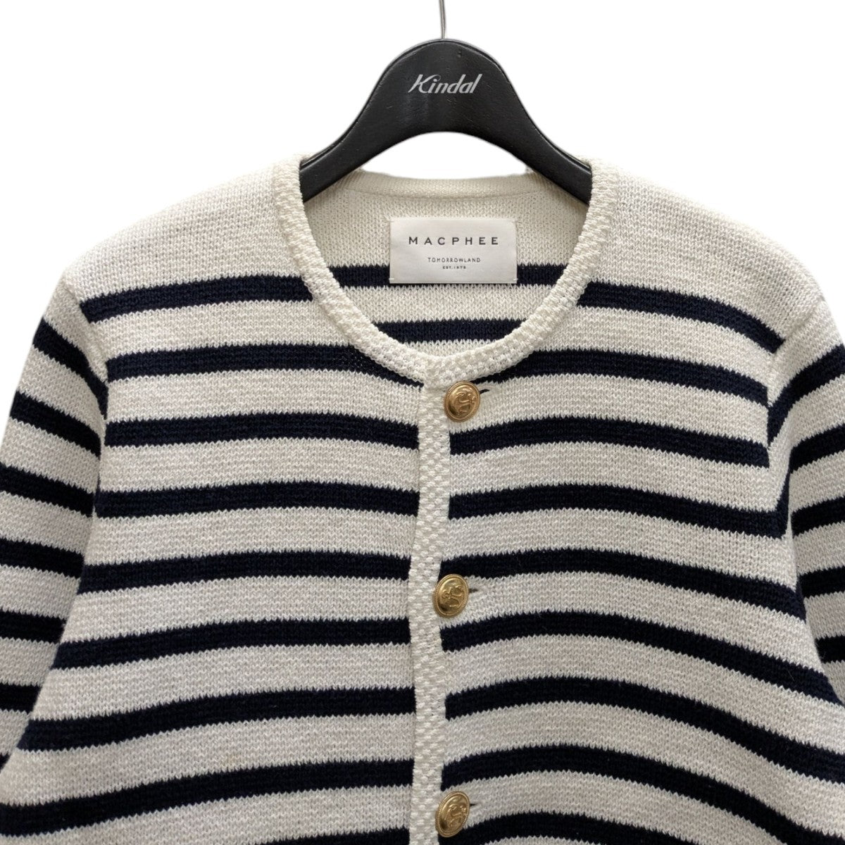 MACPHEE(マカフィー) ハーフミラノ クルーネックカーディガン12
