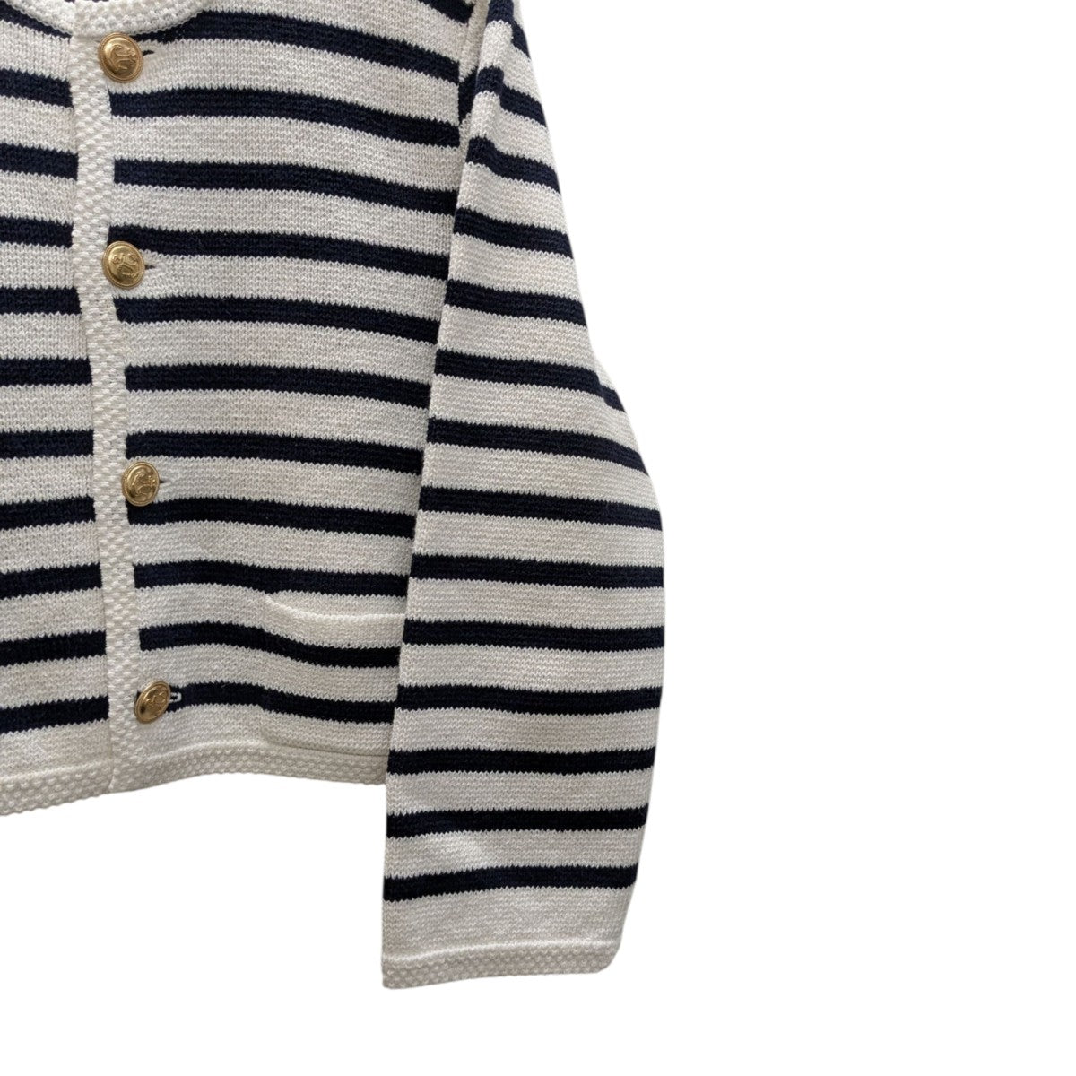 美品MACPHEE ハーフミラノ クルーネックカーディガン MACPHEE（マカフィー）の「ハーフミラノ クルーネック