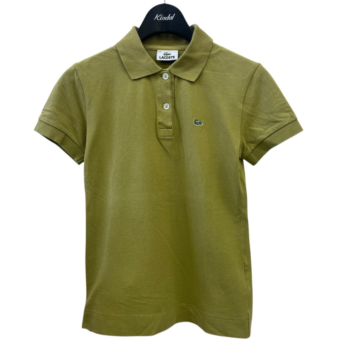 ラコステ ポロシャツ  【Aランク】【中古】 LACOSTE(ラコステ) ポロシャツ 黄緑 サイズ 38｜【公式】カインドオル