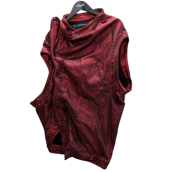 JULIUS(ユリウス) 25SS10oz Coated Denim Asymmetry Hooded Vest