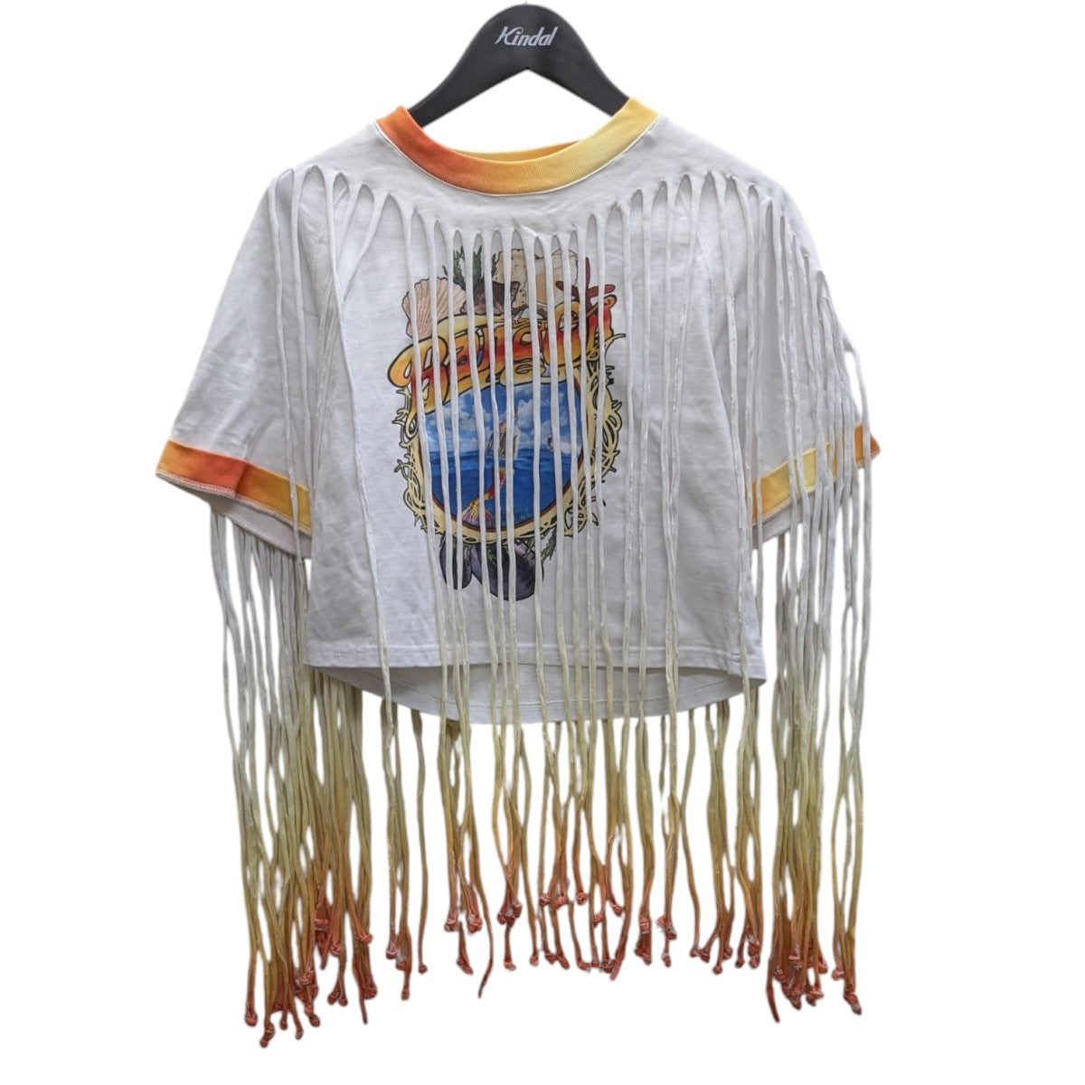 プリントフリンジカットソー