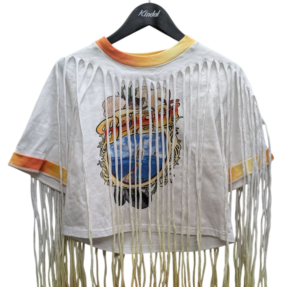 プリントフリンジカットソー