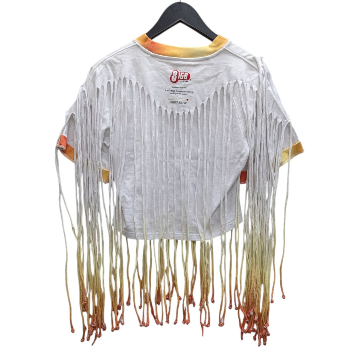 8igb community clothing プリントフリンジカットソー 古着・中古-4枚目のアイテム画像