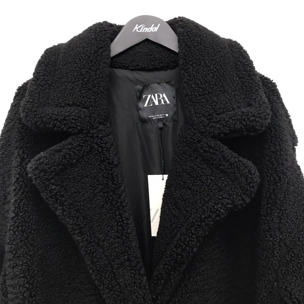 ZARA(ザラ) ボアコート ブラック サイズ XXL｜【公式】カインドオル