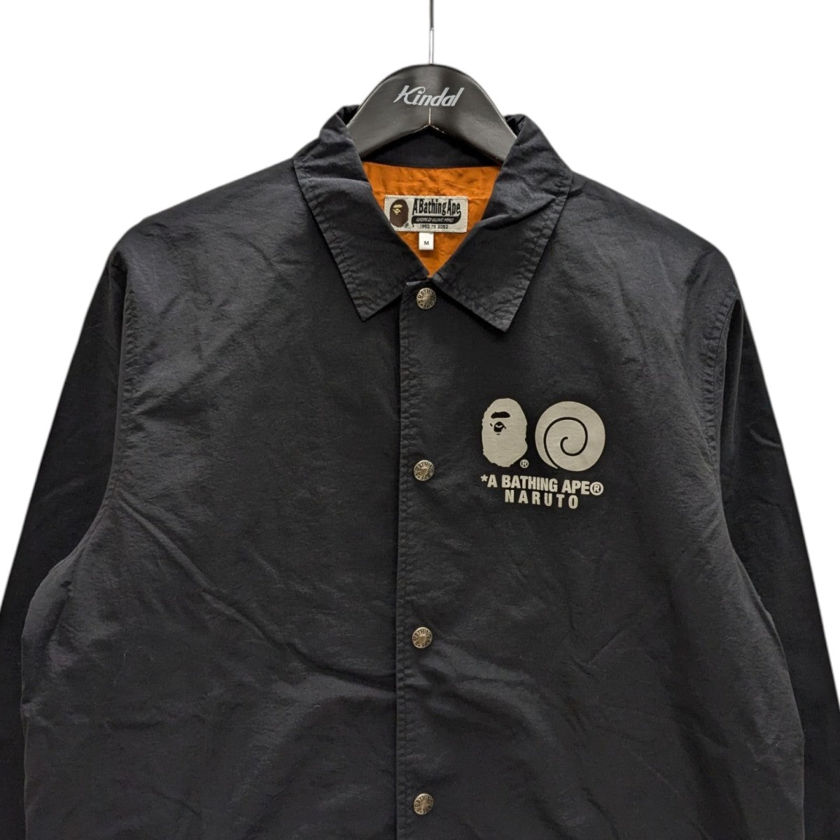 90年代初期タグ　APE ポリエステルジャケット コーチジャケット A BATHING APE(アベイシングエイプ) 90sコーチジャケット