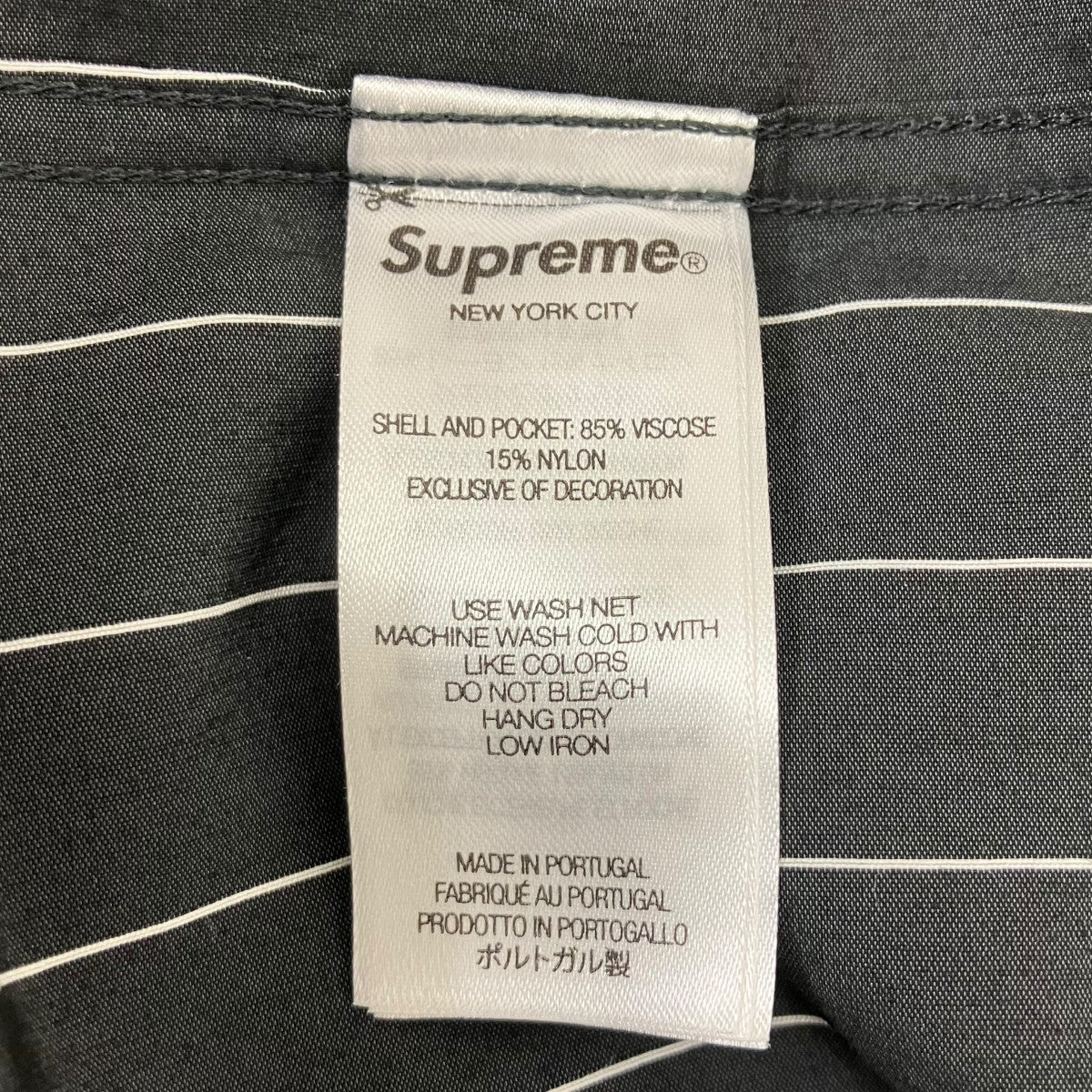 Supreme(シュプリーム) 25SS Stripe S S Pajama Shirt Blackピン