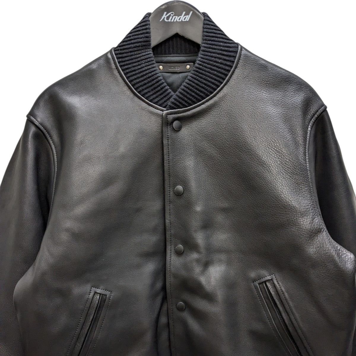 MINEDENIM(マインデニム) SAMPLE品レザースタジャン ブラック サイズ 2