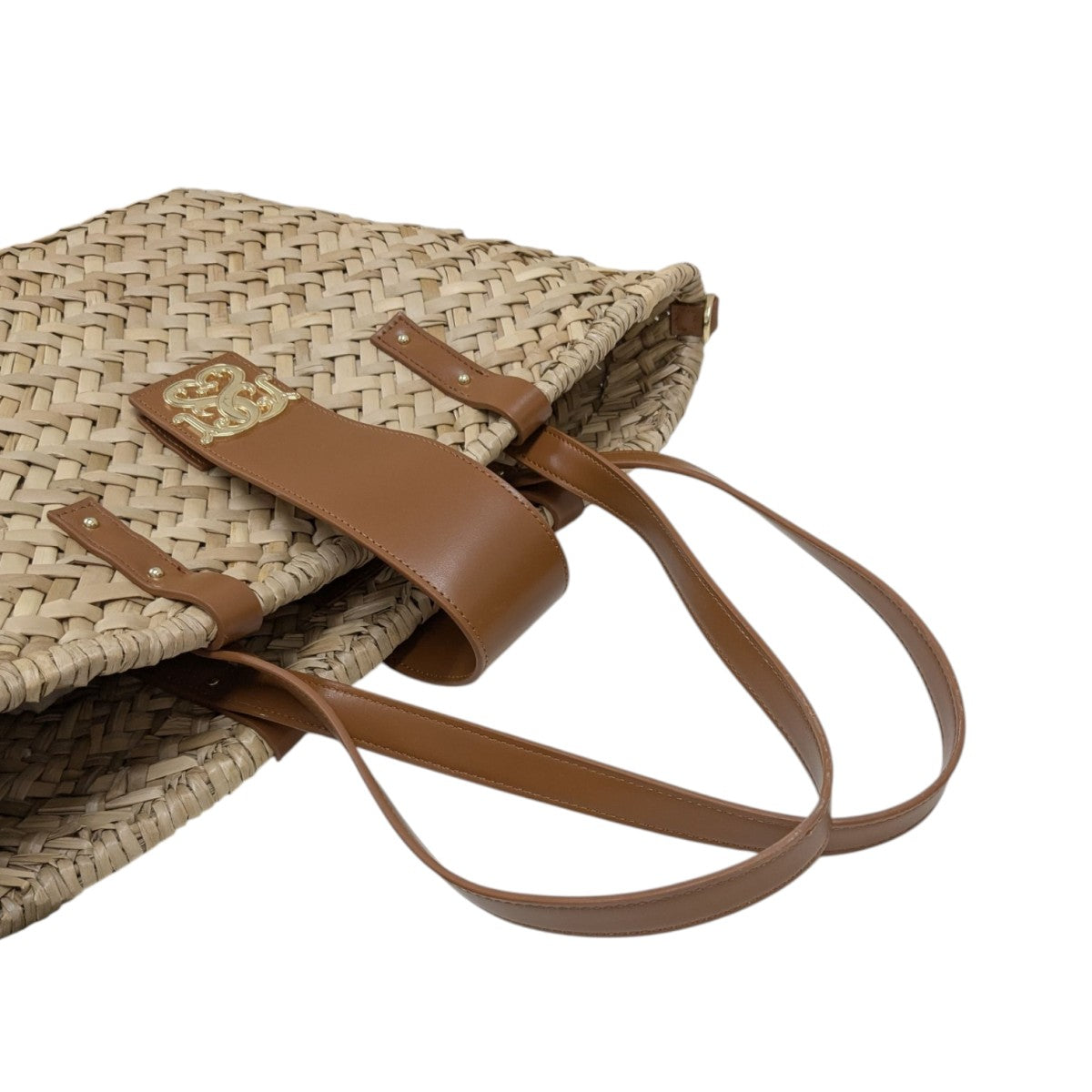 SNIDEL スナイデル　／ コットンショルダーブレードトートバッグ　ブラウン Snidel(スナイデル) ハンドバッグ／コットンショルダーブレード