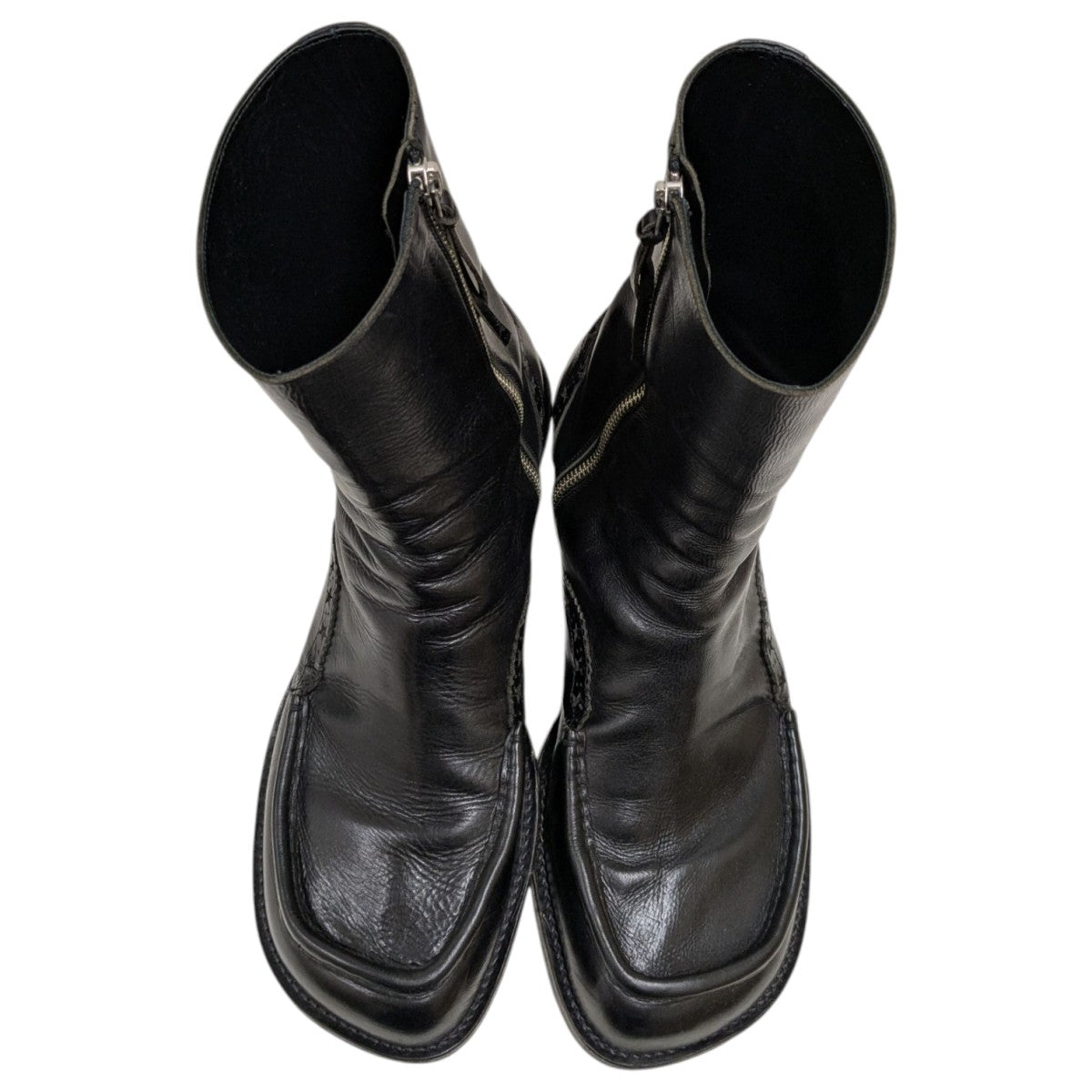 BED J．W． FORD(ベッドフォード) スクエアトゥブーツ ブラック サイズ