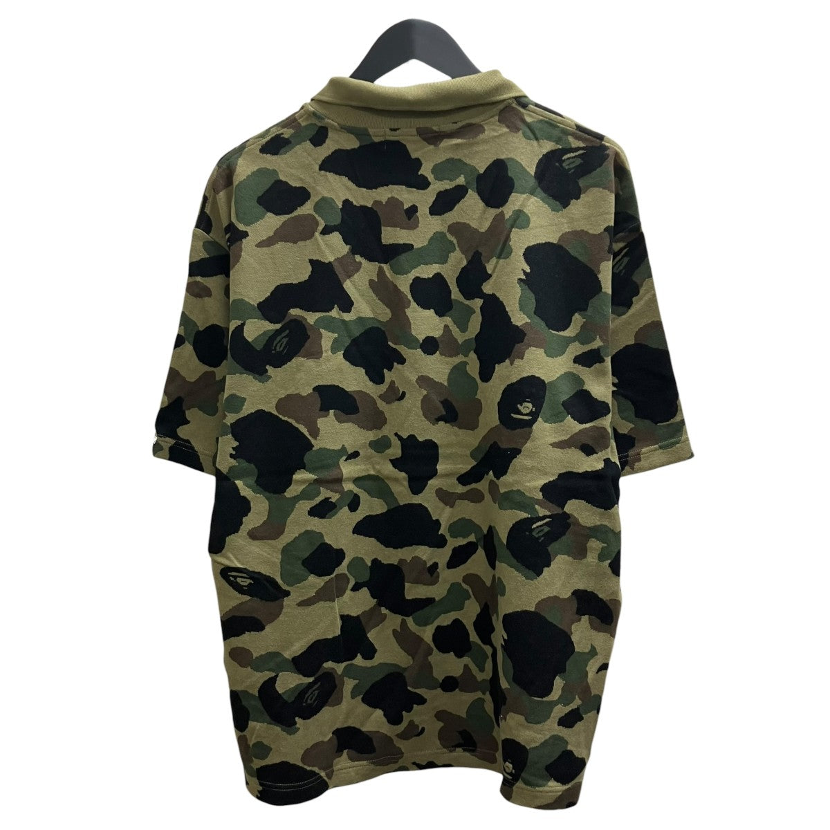 A BATHING APE 1ST CAMO JACQUARD LOGO RELAXES FIT POLO SHIRTポロニット 古着・中古-3枚目のアイテム画像