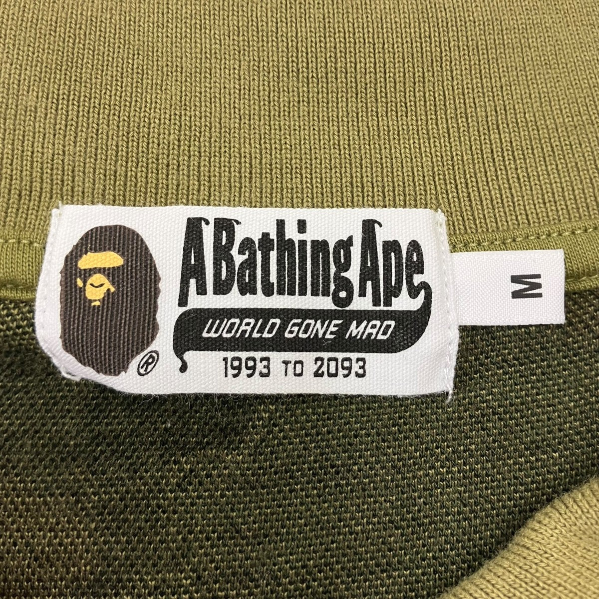 A BATHING APE 1ST CAMO JACQUARD LOGO RELAXES FIT POLO SHIRTポロニット 古着・中古-5枚目のアイテム画像