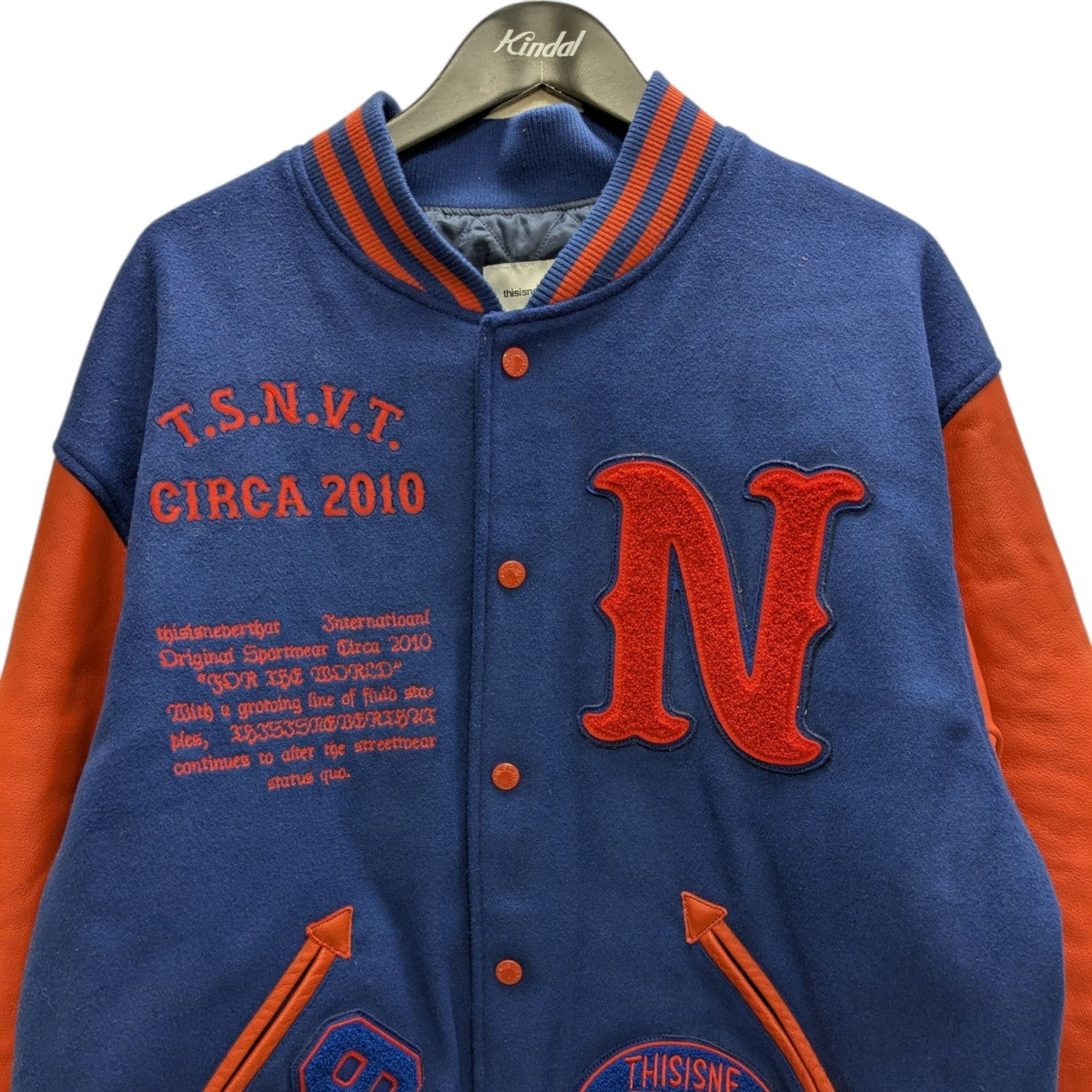 thisisneverthat(ディスイズネバーザット) 23AW 袖レザースタジャン