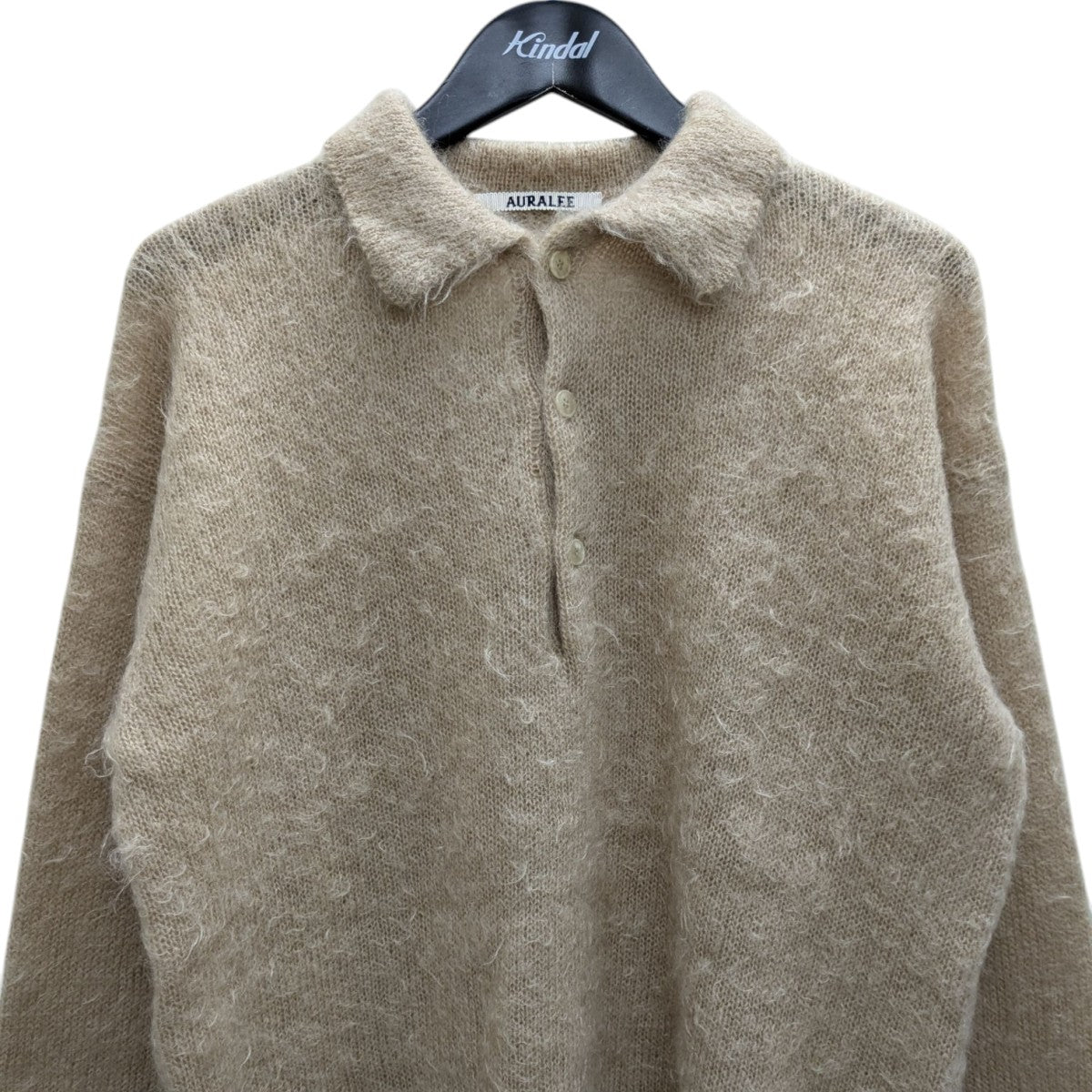Auralee オーラリー　モヘアニットポロ　23aw AURALEE[オーラリー] 23AW Brushed Super Kid Mohair Knit Polo