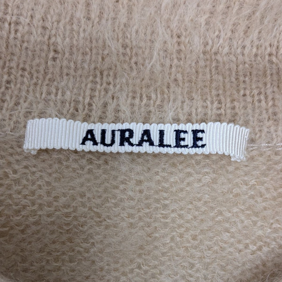 【新品未使用】AURALEE モヘアニットポロ AURALEE(オーラリー) BRUSHED SUPER KID MOHAIR KNIT POLO