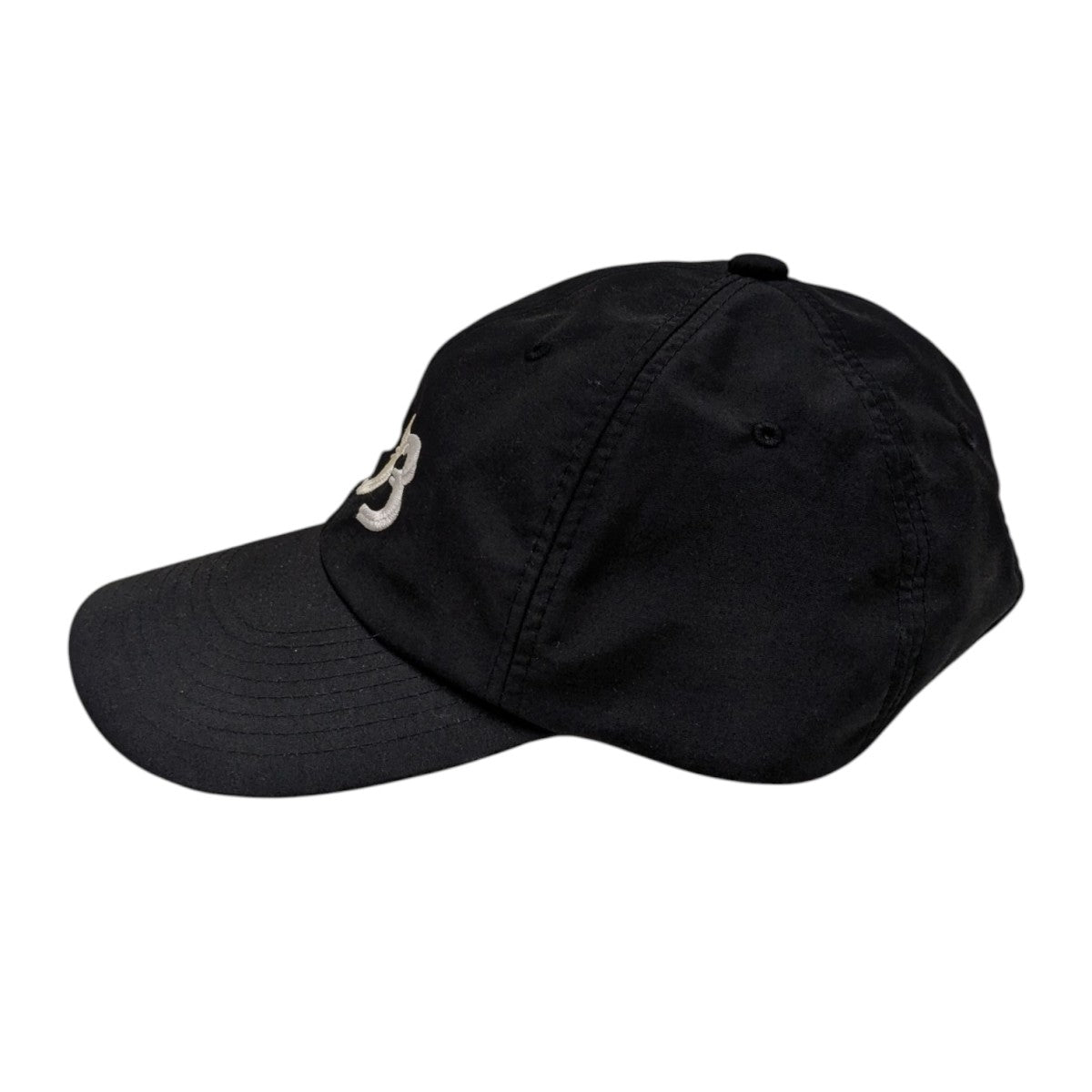 garbage(ガーベッジ) Pre Curve Brim 6 Panel Cap - 4：33ナイロンロゴ