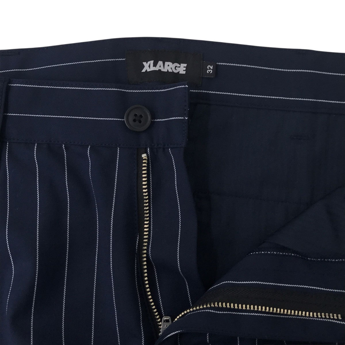 X-LARGE STRIPE DRESS SHORT PANTSストライプショートパンツ101252031009 古着・中古-3枚目のアイテム画像