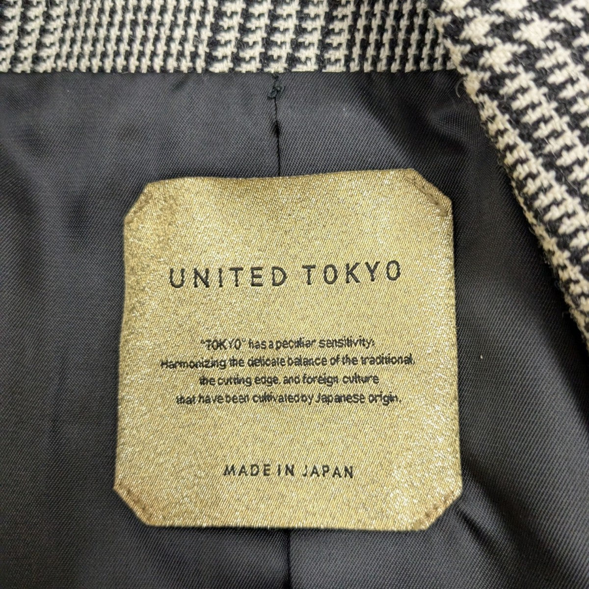 UNITED TOKYO(ユナイテッドトウキョウ) グレンチェック