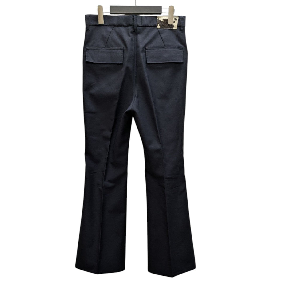 BED j.w. FORD slacks pants フレアpants Cotton-Wool Flare Trousers – Black｜BED j.w. FORD Official
