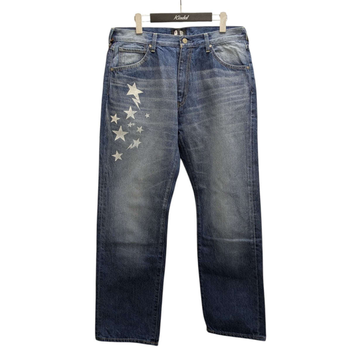 BLACK EYE PATCH デニムパンツ 家紋 刺繍 36インチ ブラック BAPE X BLACK EYE PATCH 】LOOSE FIT DENIM PANTS | bape.com