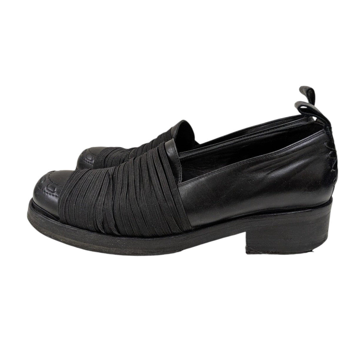 stefan cookie(ステファン・クック) elastic bikerローファー ブラック