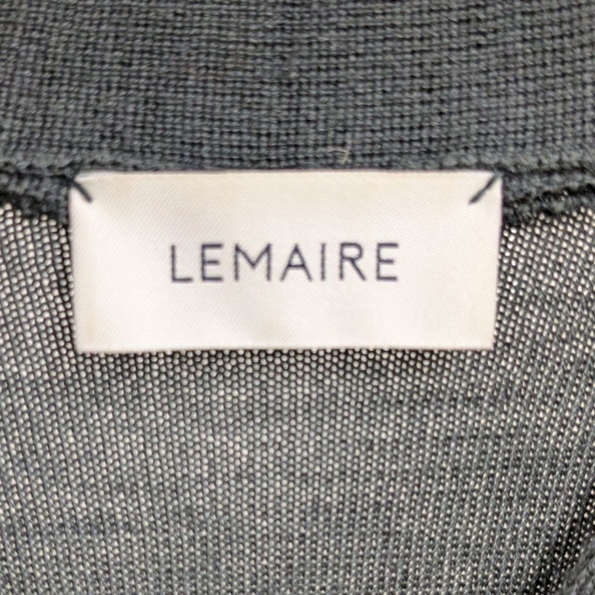 LEMAIRE グレー Vネック カーディガン Sサイズ LEMAIRE(ルメール) カーディガン KN337 LK087 グレー サイズ S