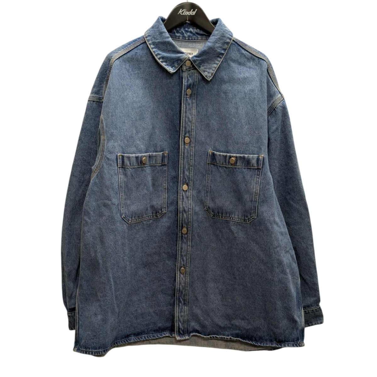 22aw HED MAYNER オーバーサイズシャツ Hed Mayner(ヘドメイナー) 2022 オーバーサイズシャツ ブル
