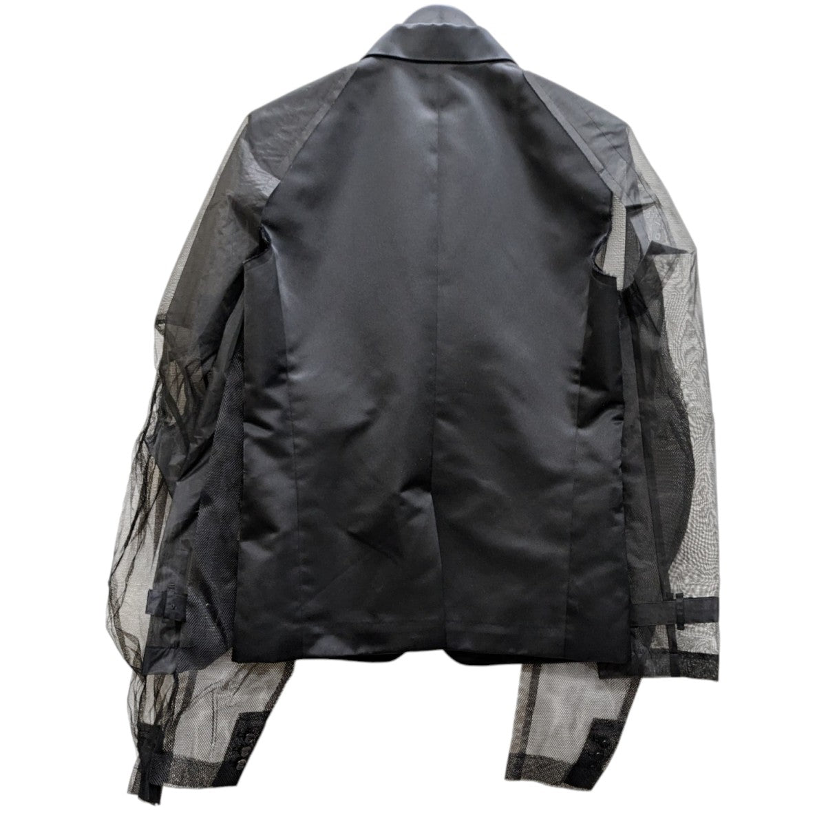 希少✨コムデギャルソン テーラードジャケット ポンポン 切りっぱなしデザイン S COMME des GARCONS(コムデギャルソン) 25SS 袖切替テーラード