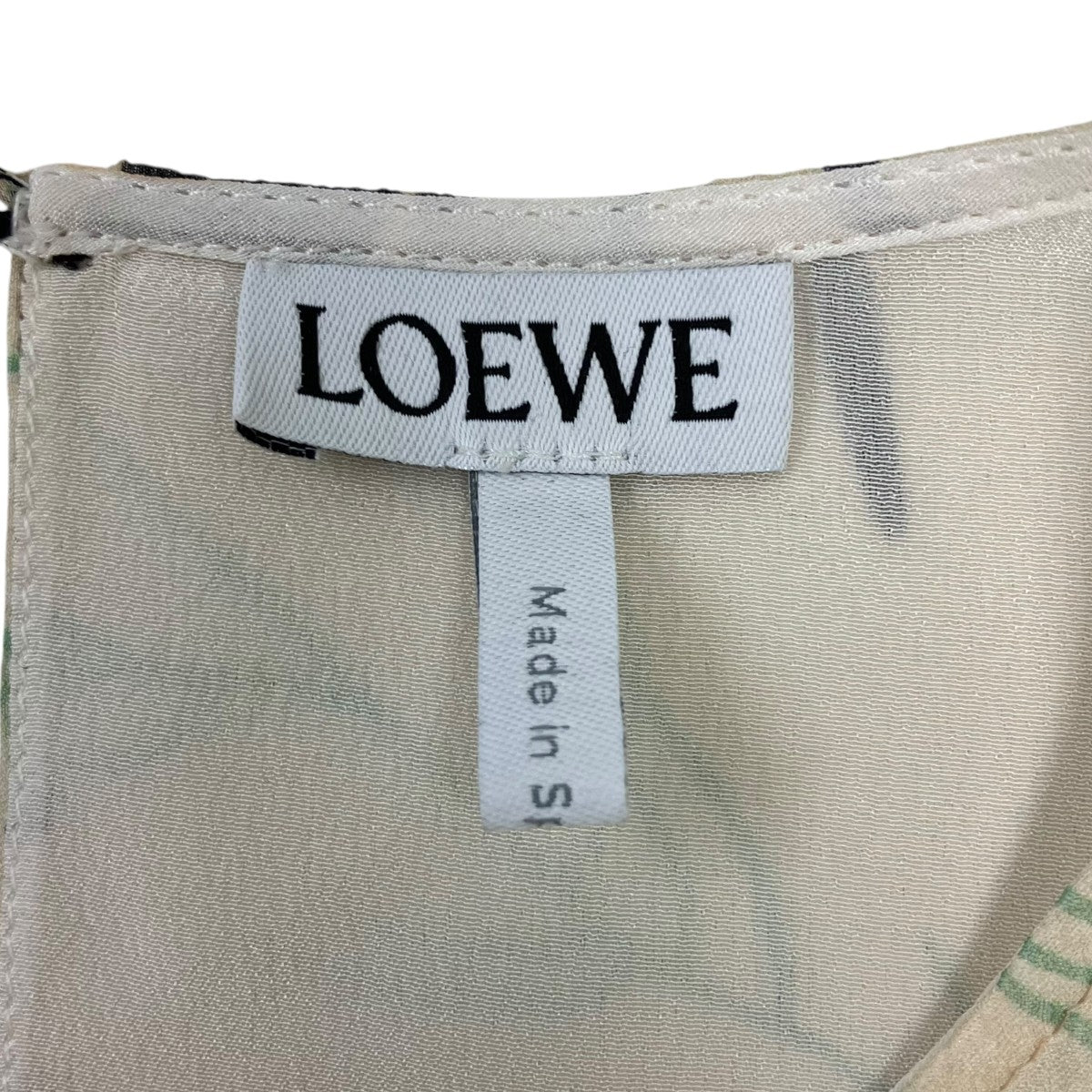 LOEWE フローラルシルクドレス 古着・中古-5枚目のアイテム画像