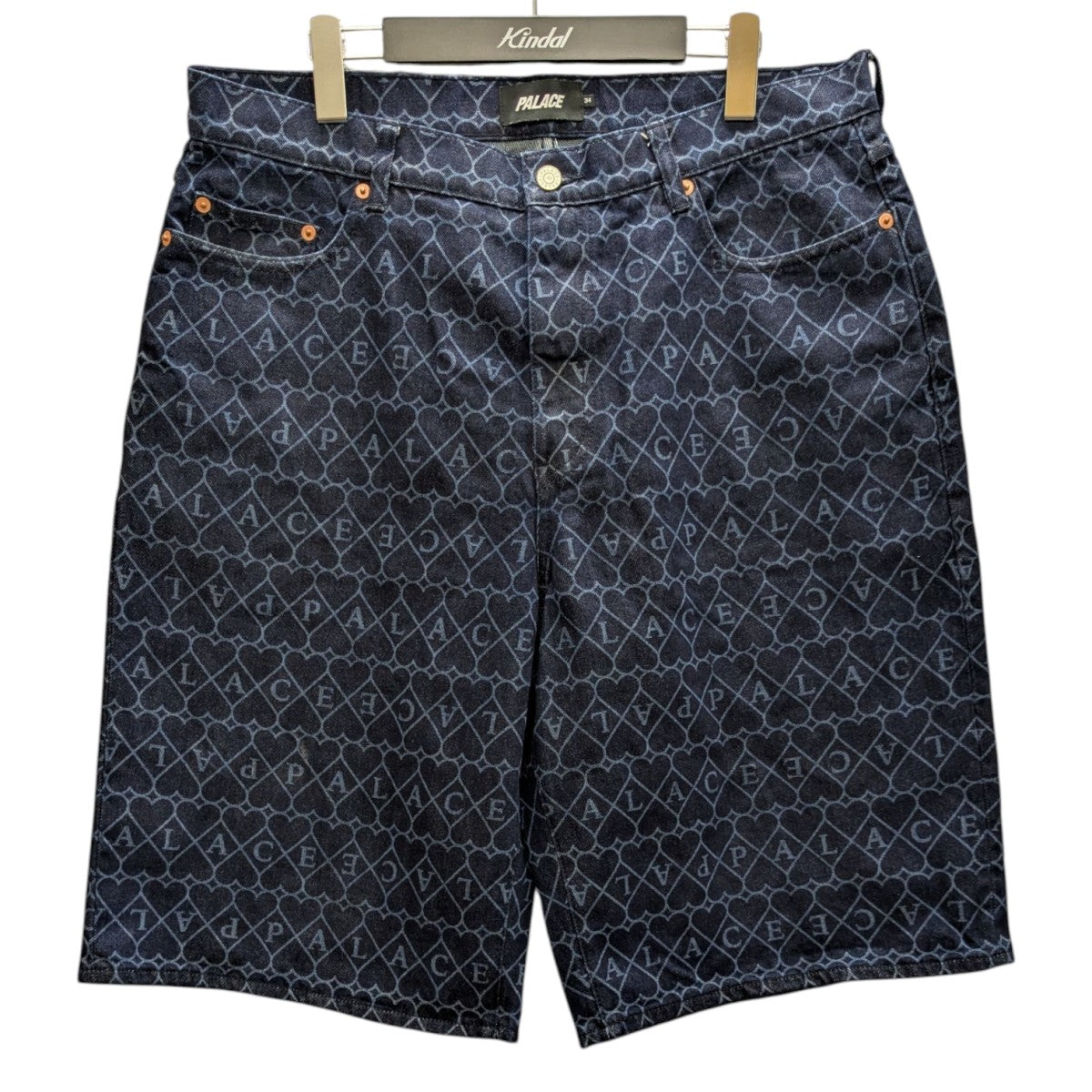 PALACE 25AWHEART DENIM SHORTデニムショーツ 古着・中古-1枚目のアイテム画像