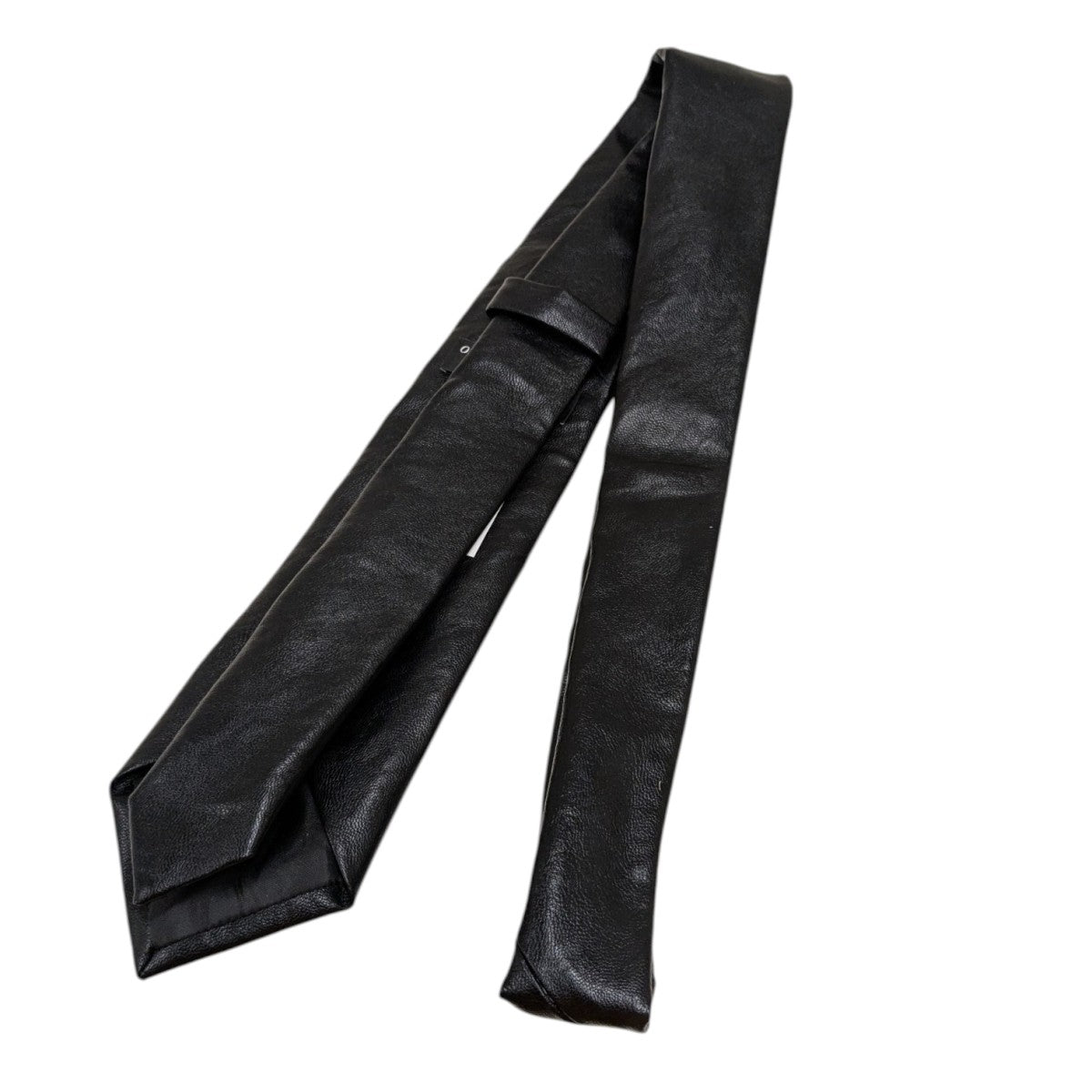 Our Legacy ブラックレザー ネクタイ A4244TBR Our Legacy ブラックレザー ネクタイ A4244TBR