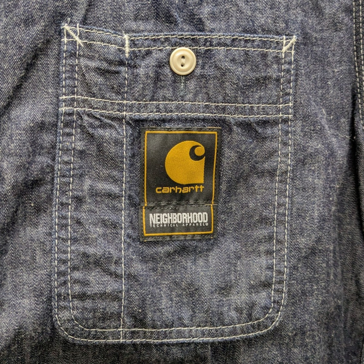 シャンシャン　neighborhood シャツ NEIGHBORHOOD×CarHartt シャンブレーシャツ 142AQCTN-SHM01S