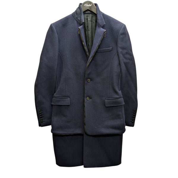 GIVENCHY(ジバンシィ) ウールジップコート ネイビー サイズ 46｜【公式