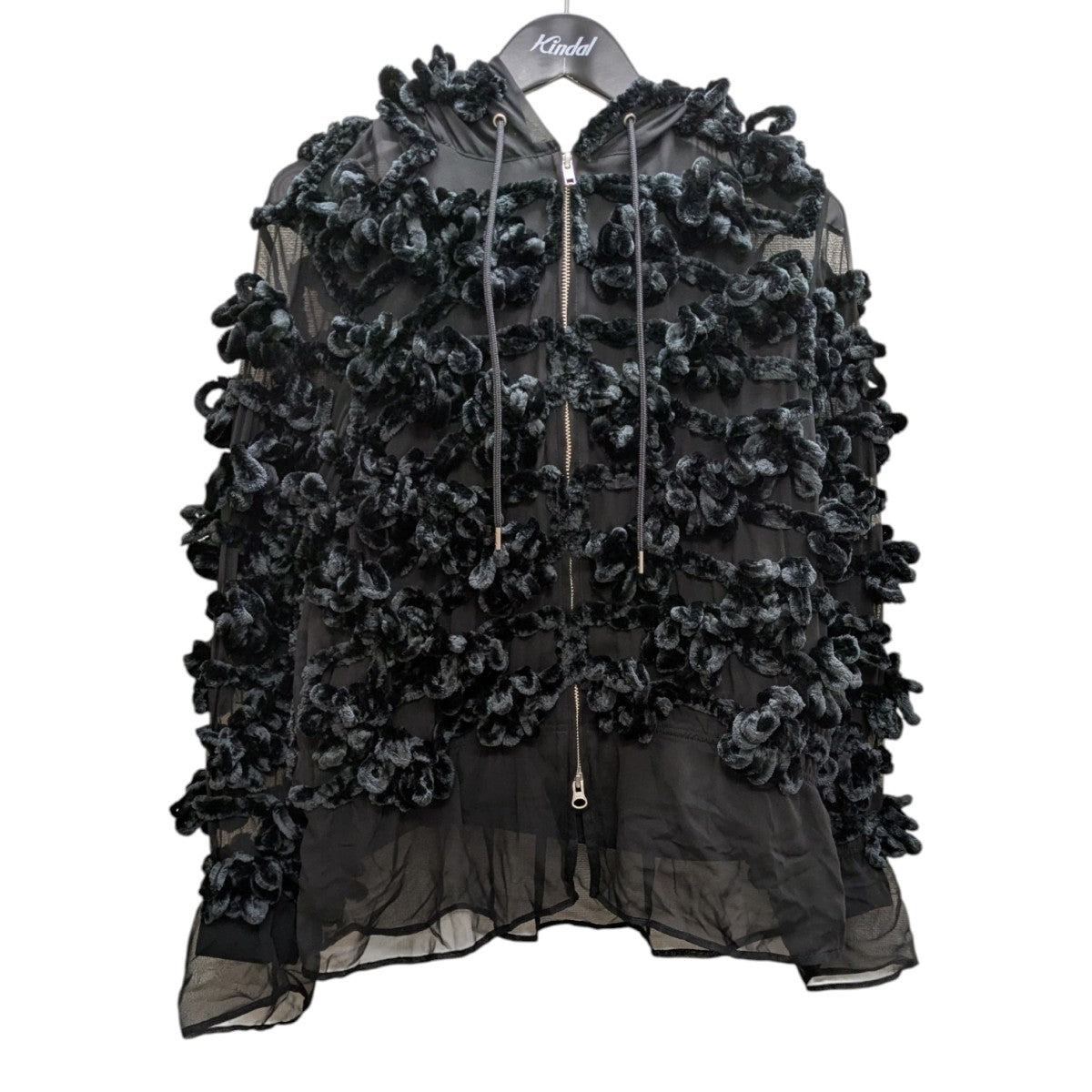 ノワールケイニノミヤ　フリルロングコート COMME des GARCONS ノワールケイニノミヤnoir kei ninomiya