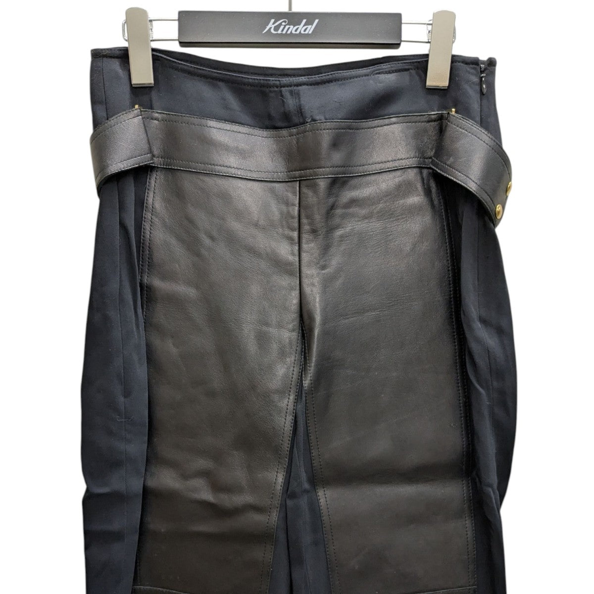 ALEXANDER WANG(アレキサンダーワン) レザードッキングパンツ ブラック