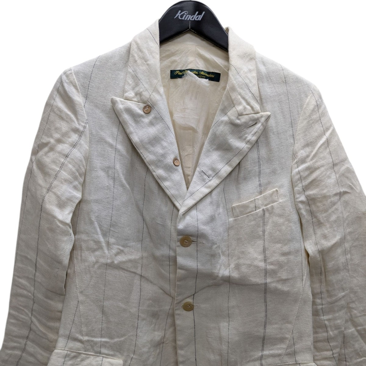 Paul Harnden(ポールハーデン) リネンジャケット 512100 アイボリー