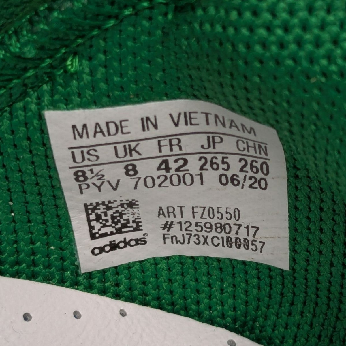 adidas×HUMAN MADE TOKIO SOLAR GREEN WHITE ローカット
