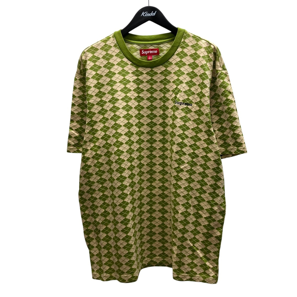 Supreme 25SSdiamond jacquard S S Top総柄Tシャツ 古着・中古-1枚目のアイテム画像