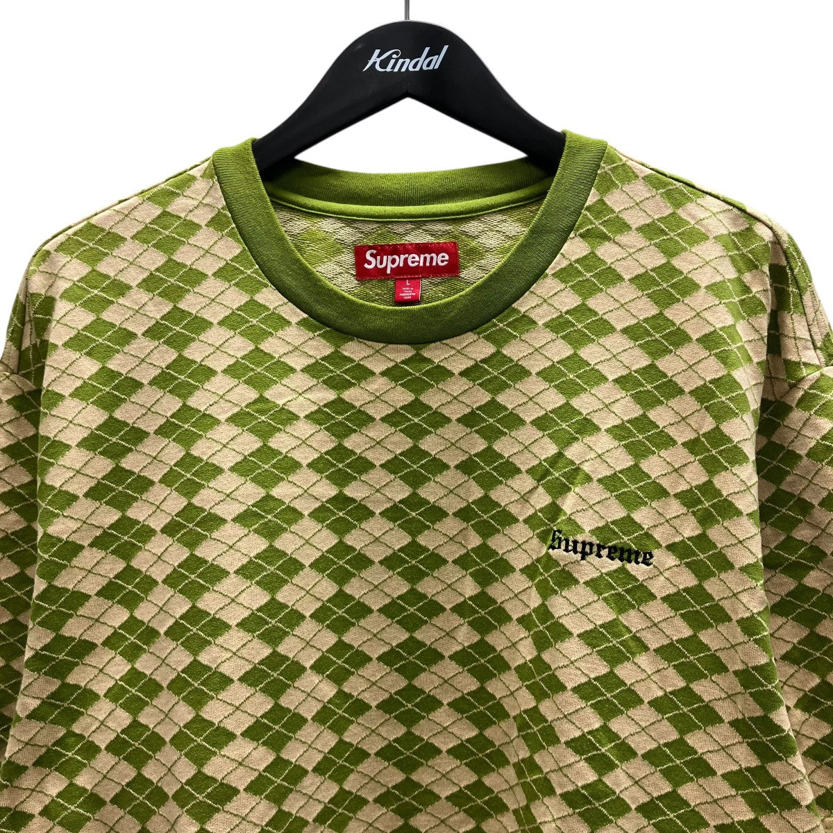 Supreme 25SSdiamond jacquard S S Top総柄Tシャツ 古着・中古-2枚目のアイテム画像