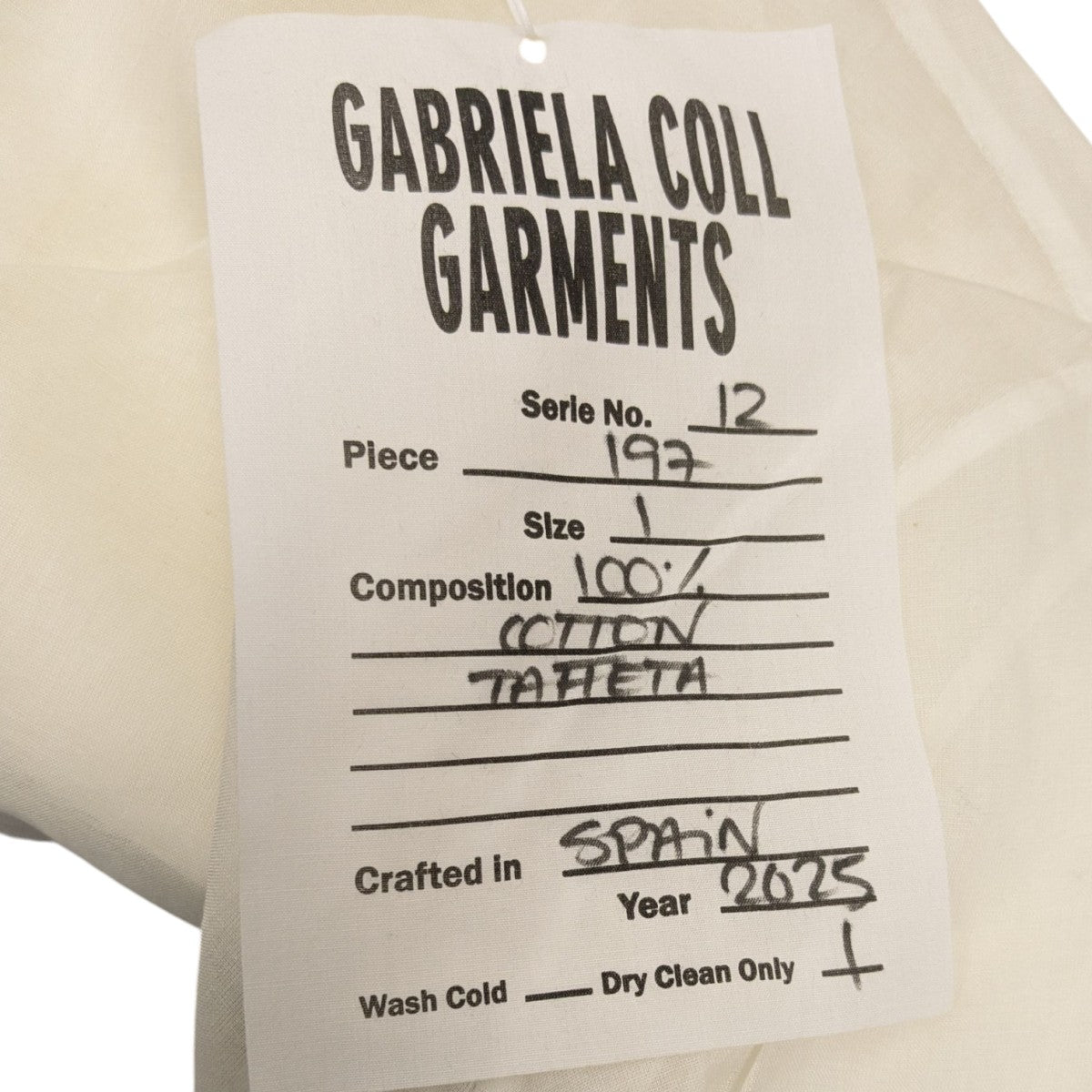GABRIELA COLL GARMENTS 25SSYAK BLEND SHIRT 長袖シャツ 古着・中古-8枚目のアイテム画像