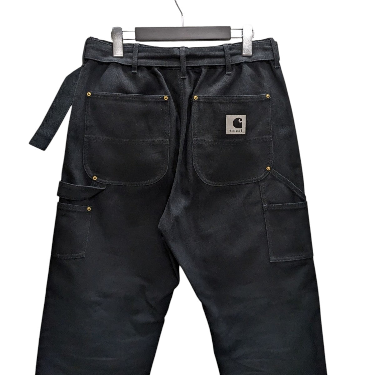 sacai Carhartt WIP ダックパンツ ブラック　ワークパンツ Carhartt WIP x sacai Duck Pants Sacai Black メンズ - FW25 - JP