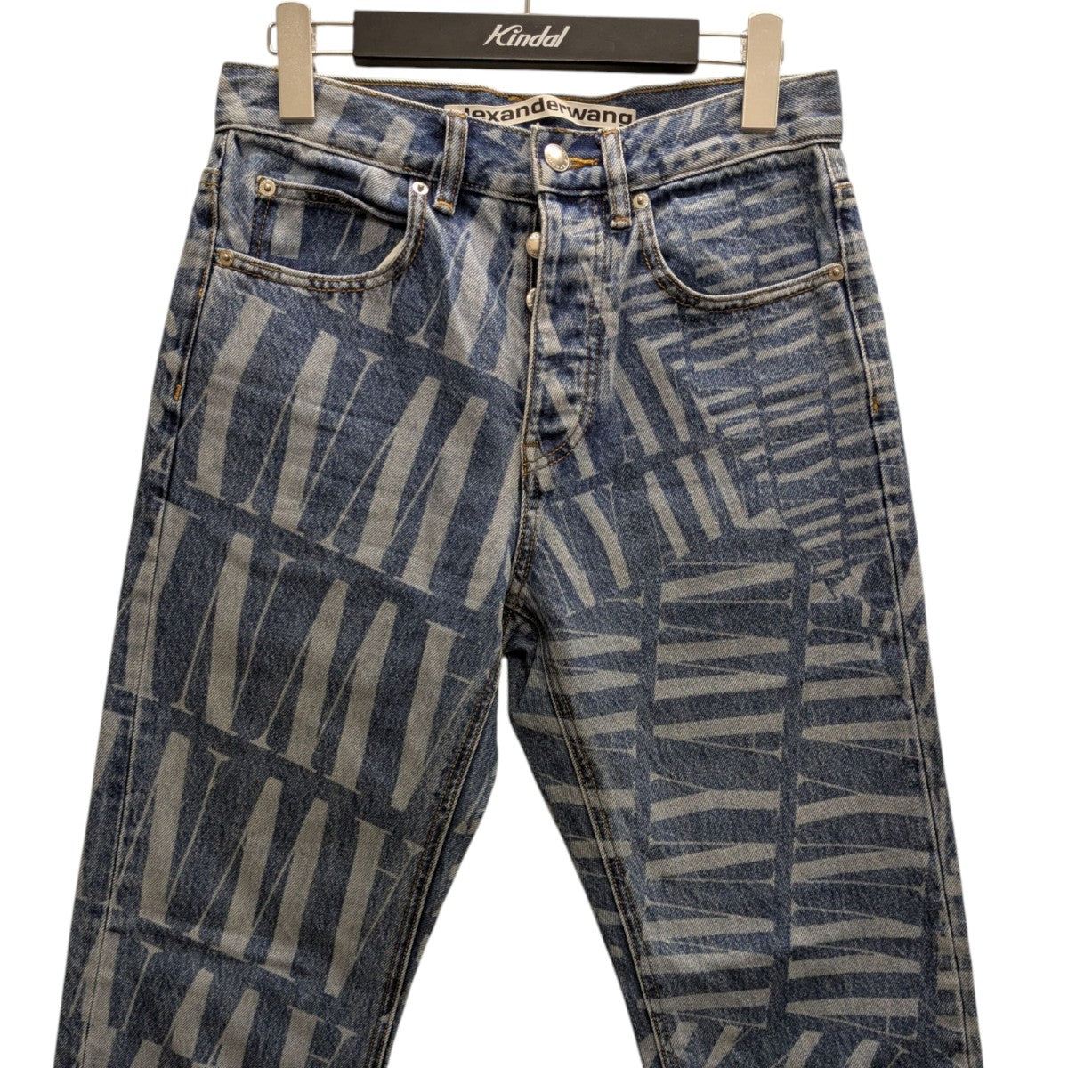 ALEXANDER WANG 総柄デニムパンツ 古着・中古-2枚目のアイテム画像