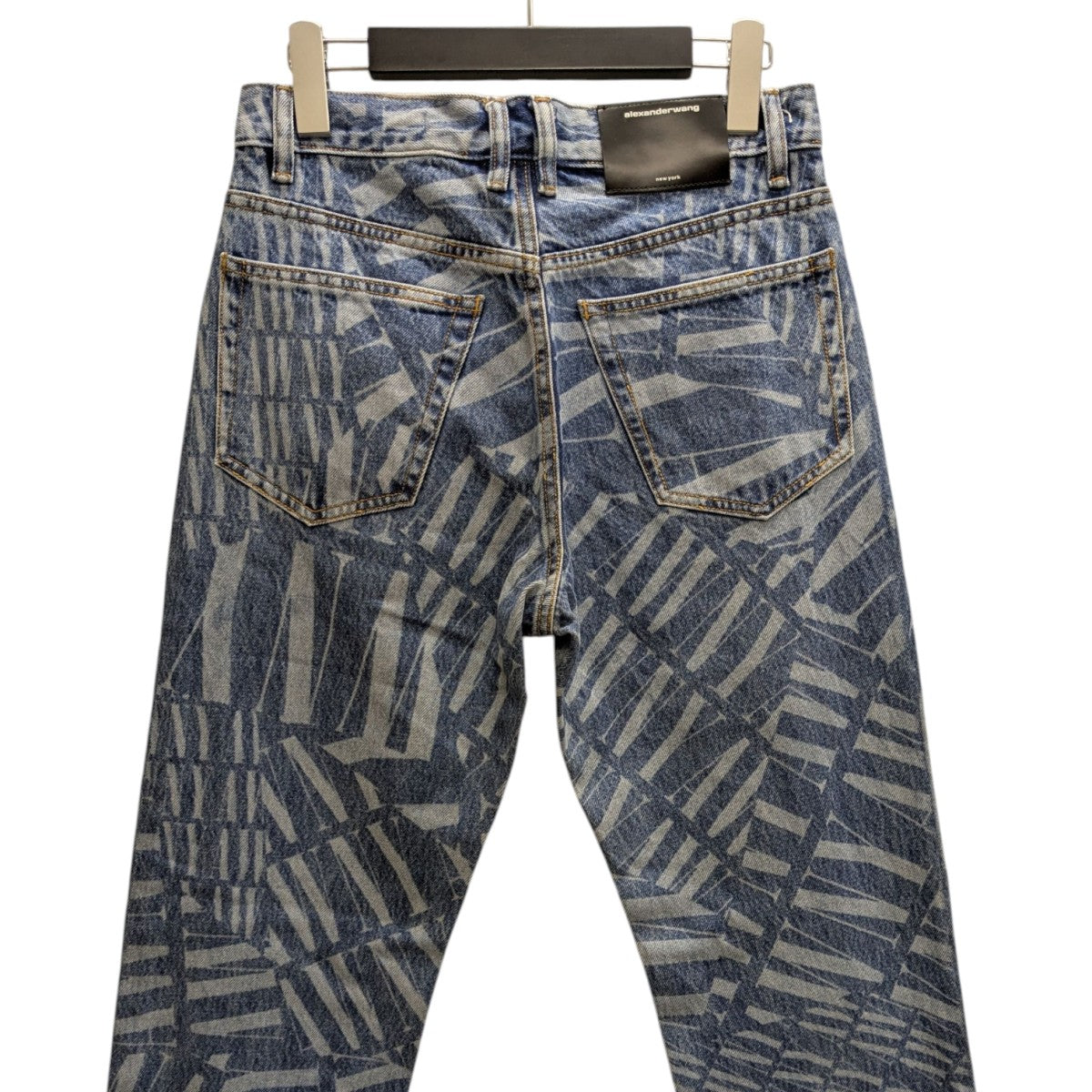 ALEXANDER WANG 総柄デニムパンツ 古着・中古-4枚目のアイテム画像