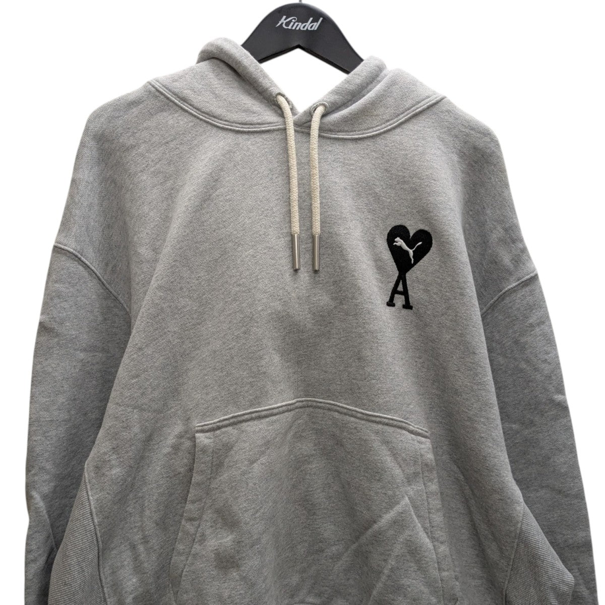 AMI Alexandre Mattiussi×PUMA 胸ハートロゴパーカー グレー サイズ US