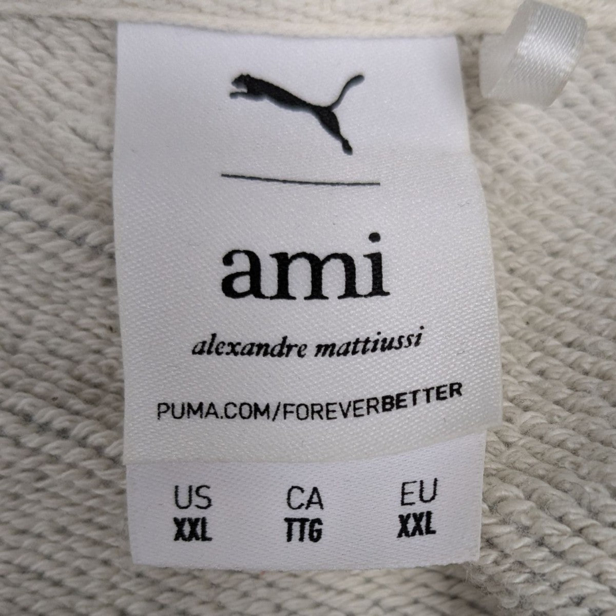 AMI Alexandre Mattiussi×PUMA 胸ハートロゴパーカー グレー サイズ US